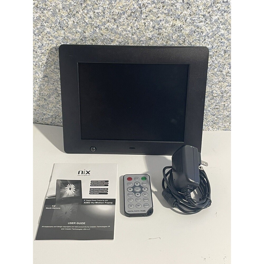 Nix  Advance 8 inch Widescreen Digital Photo & HD Video Frame X08G 📸🖼️📷